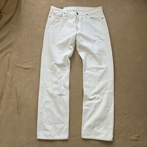 Polo Ralph Lauren Selvedge White Denim Classic Straight Fit Jeans 34x32